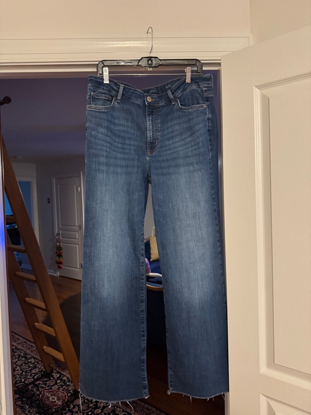 JJill , Women's Straight-Leg Blue Jeans